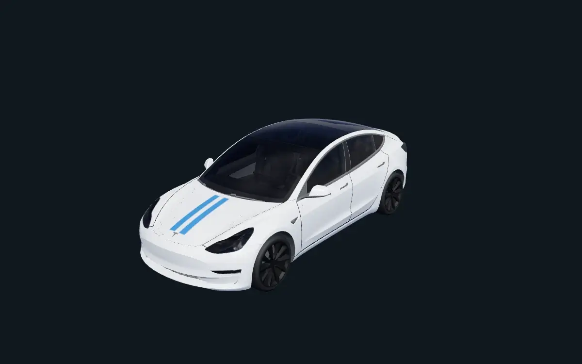 Original Arctic Stripes design for Model 3