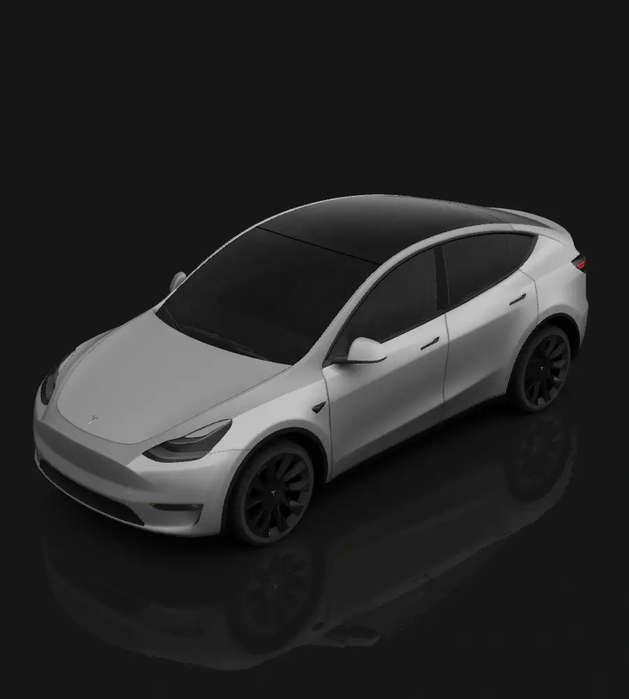 Digital wrap-skabelon og køretøjsvisning til Model Y